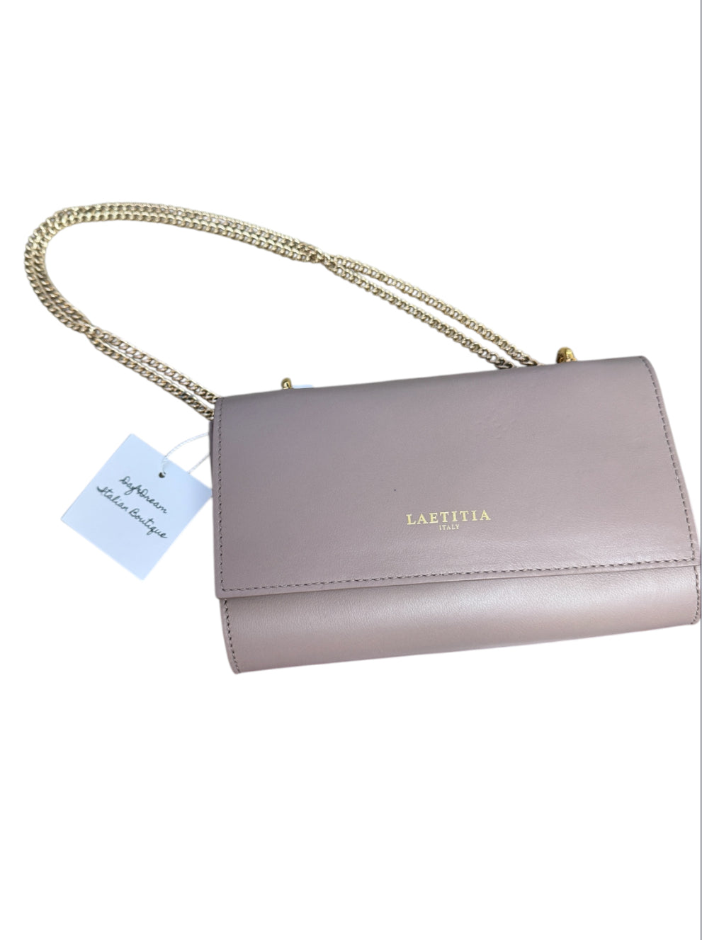 CLUTCH WITH GOLD CHAIN LAE03