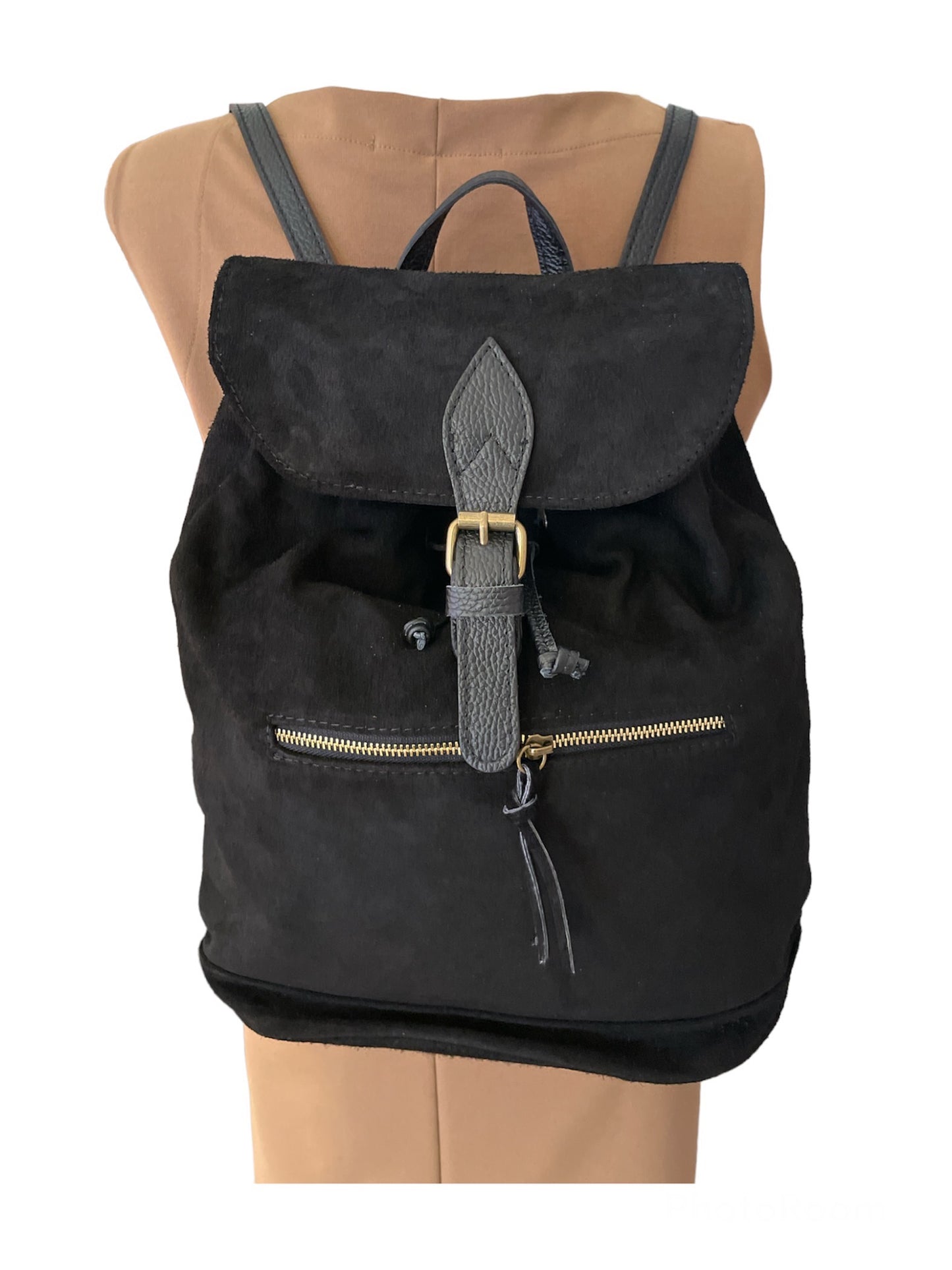 Suede Backpack