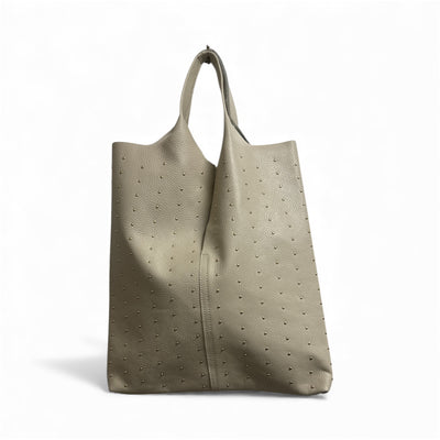 SHOPPER  LEATHER BAG WITH GOLD DOTS 20*2521