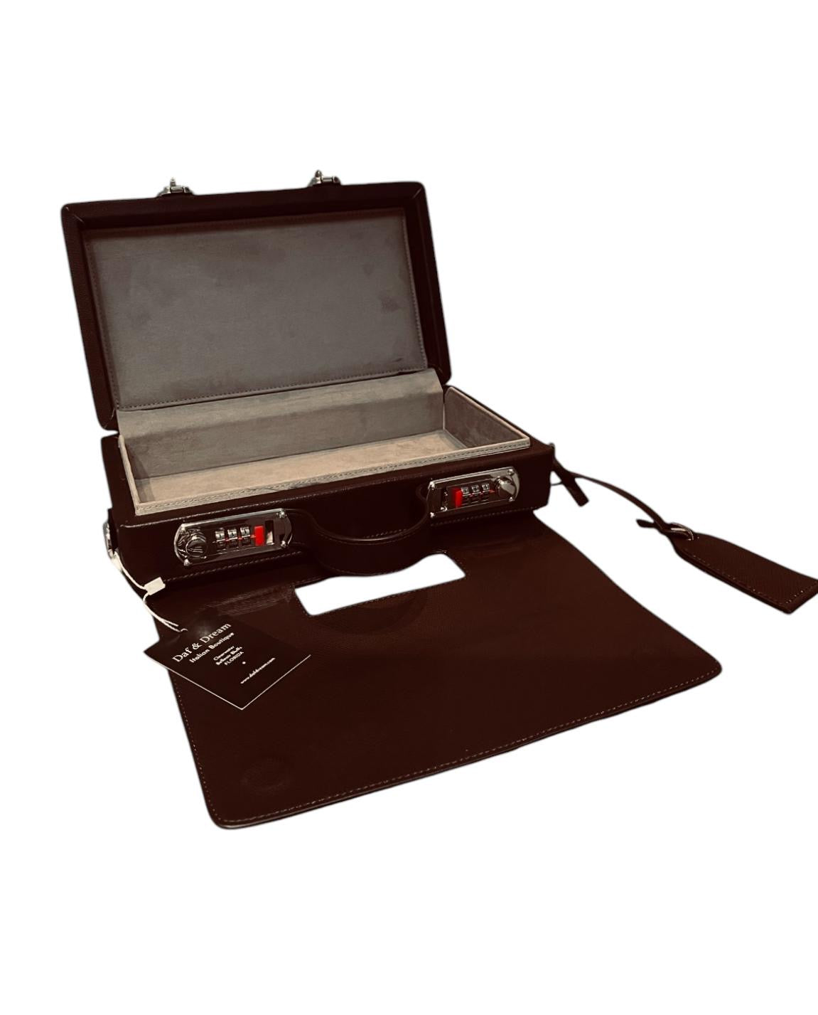 Classic Briefcase DARK BROWN UPGRADE  leather