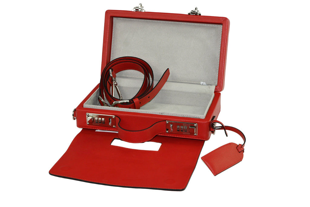 Classic Briefcase RED. 002002N