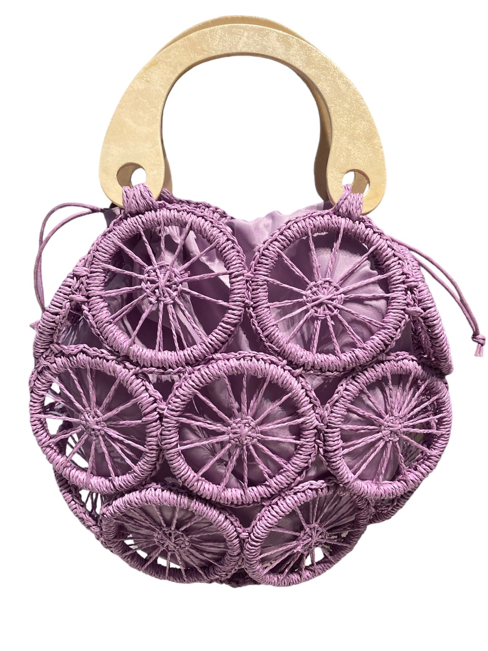 Crochet Ring Bag with Inner Pouch - DAF&DREAM