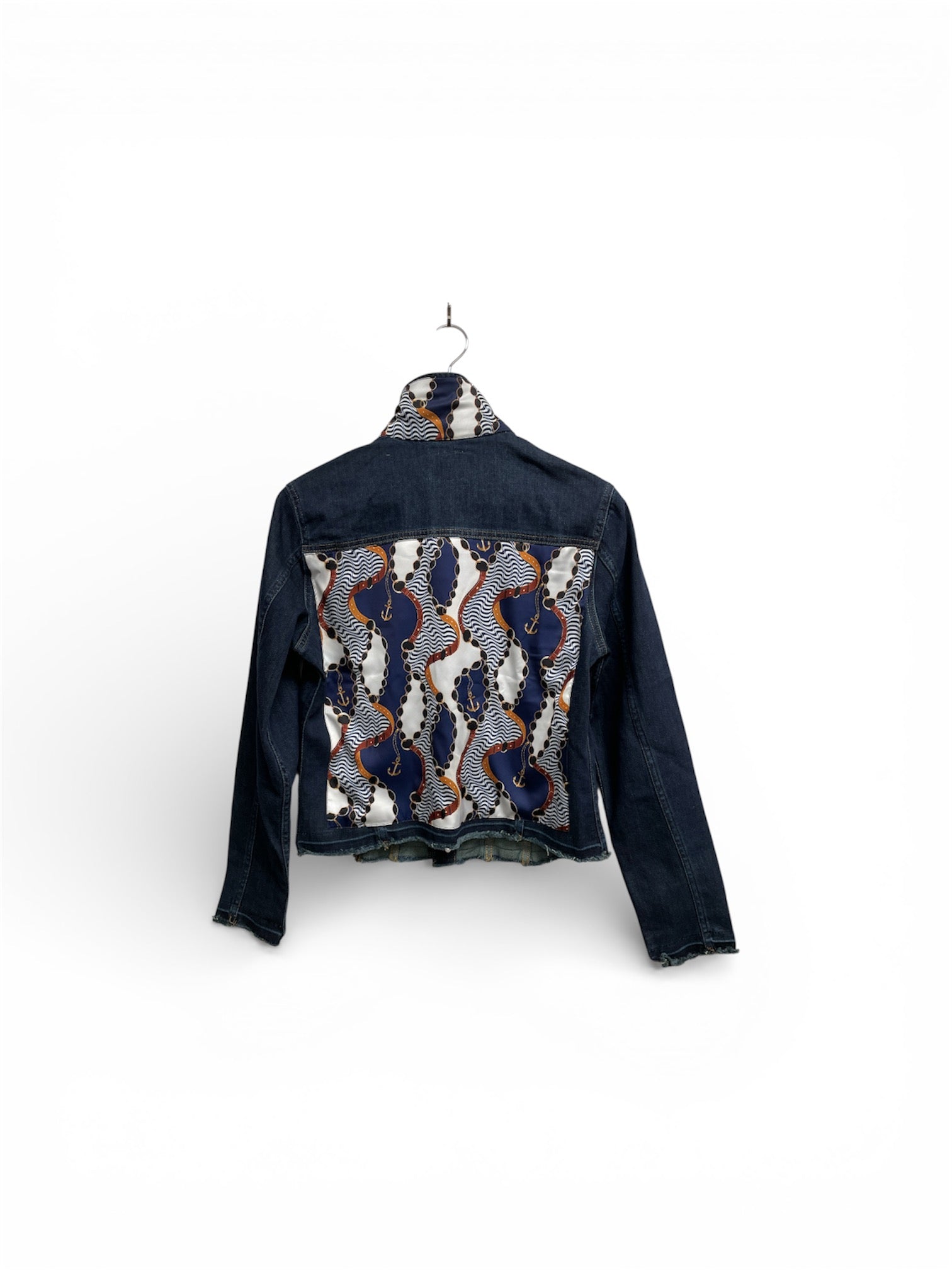 Jeans Jacket with Silk SBJ1