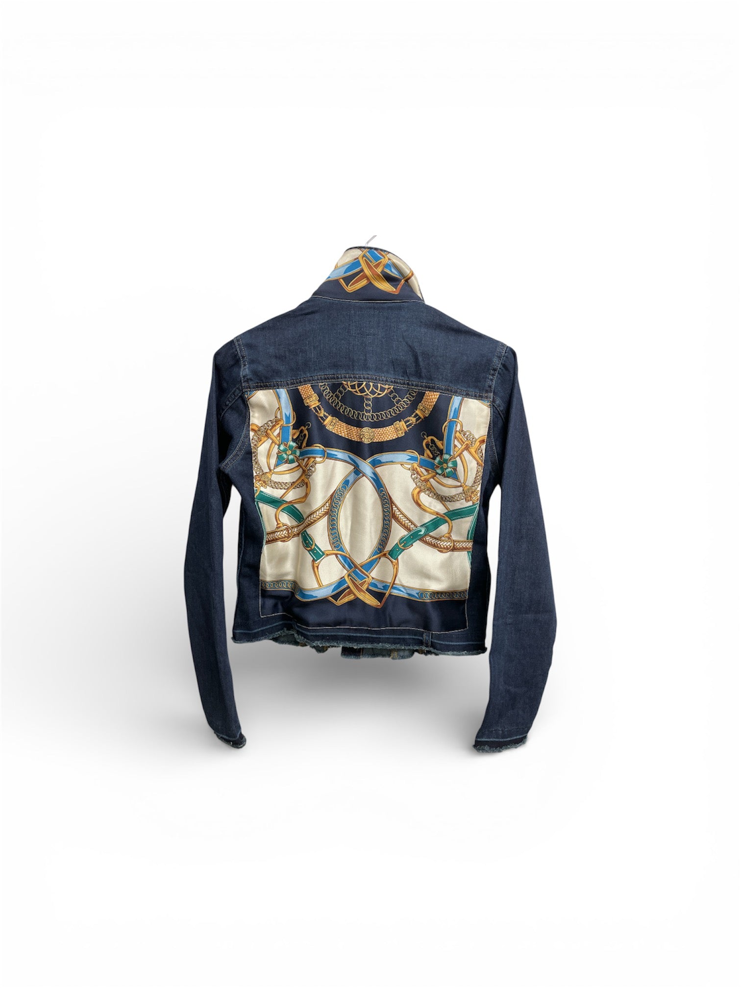 Jeans Jacket with Silk SBJ1
