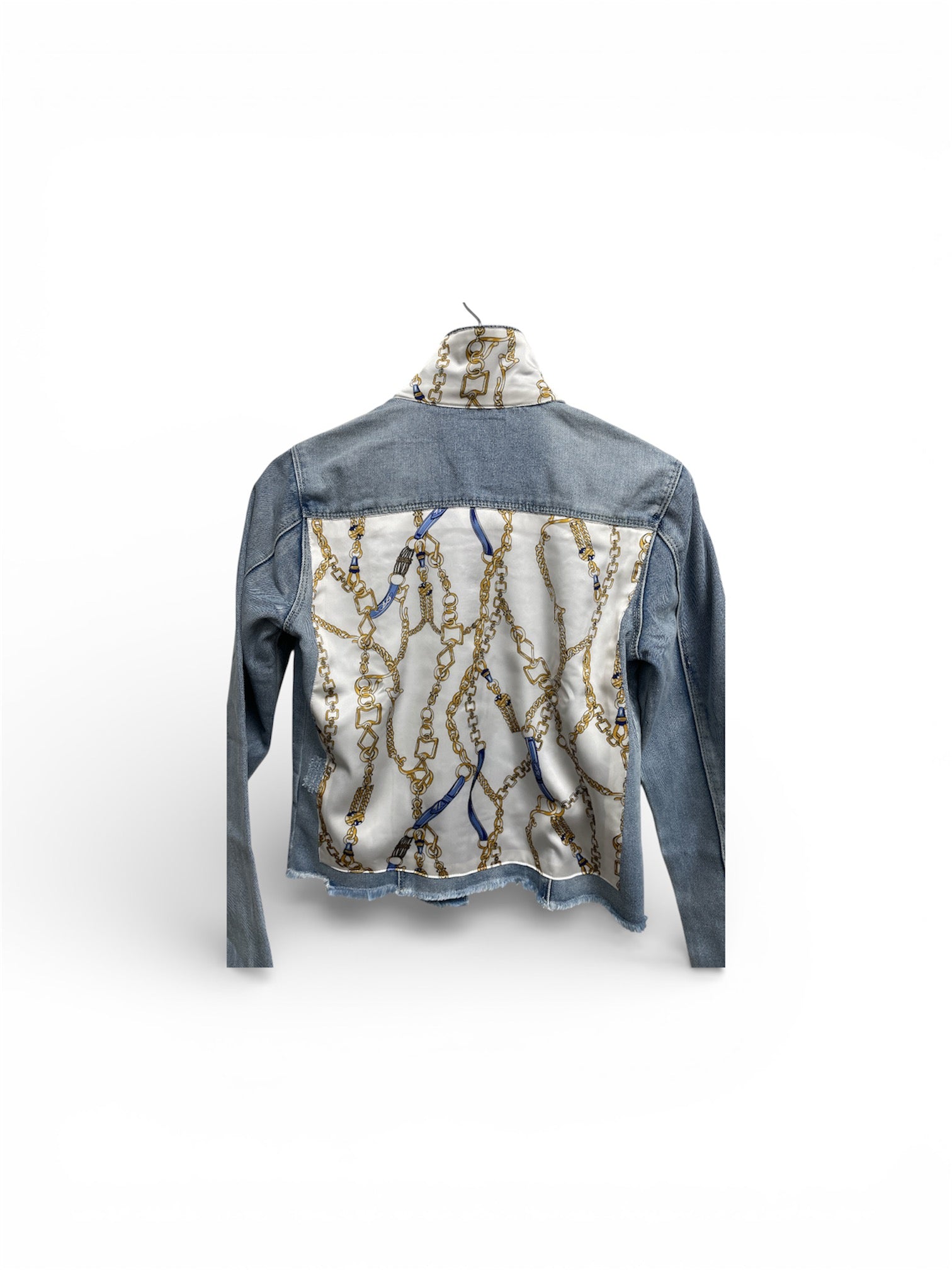 Jeans Jacket with Silk SBJ1