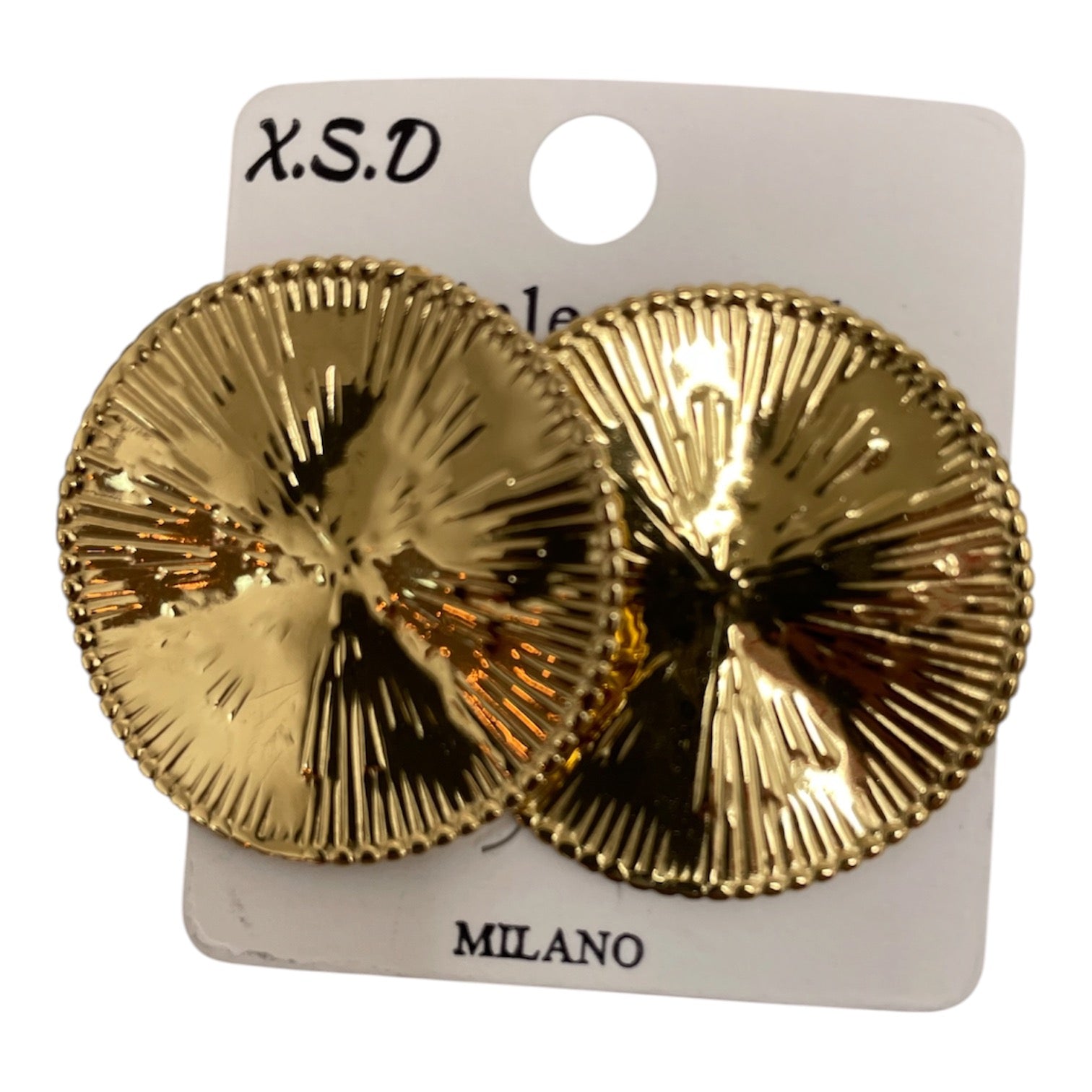 Gold Circle Earrings MONDO 74505