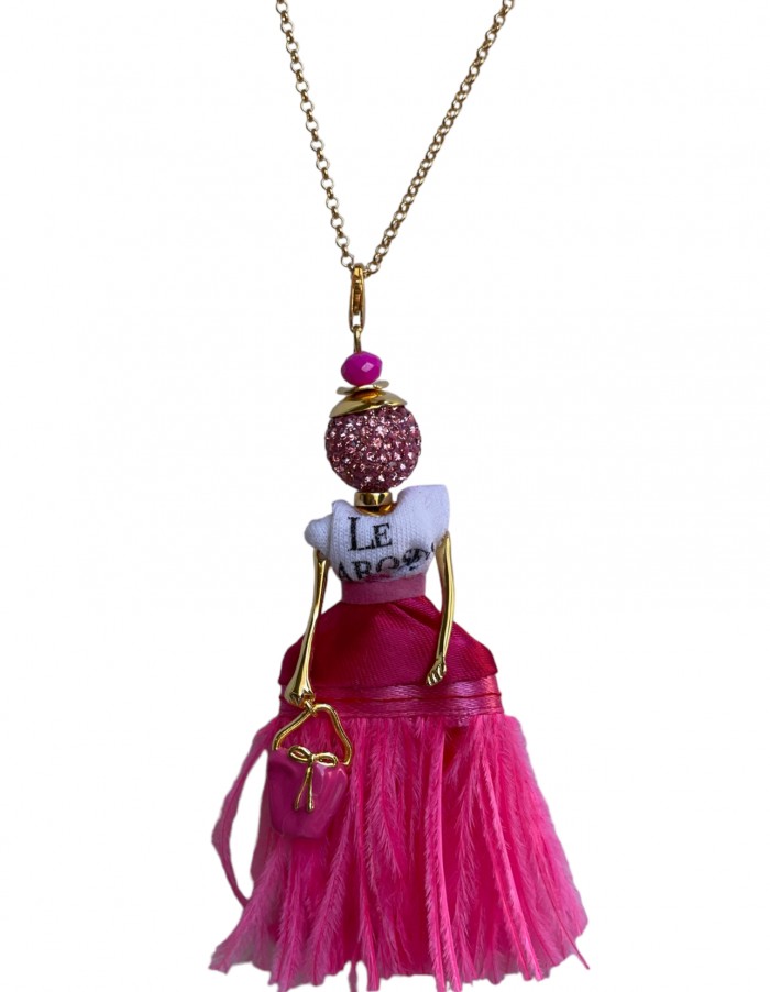Le Carose Like a Barbie Big Doll Necklace