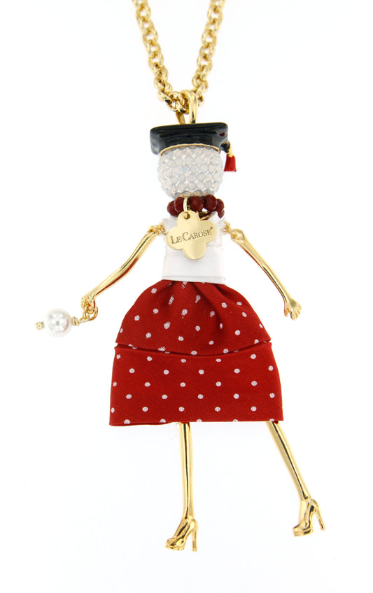 Le Carose, "Laureata" Doll Necklace
