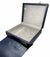 Elegant Briefcase BIG BLUE.Genuine Leather with locks and shoulder strap