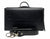 Classic Briefcase BLACK, Genuine  leather with locks and shoulder strap