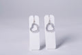 SMALL CROCHET EARRING, WHITE