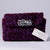Purple clutch with crystal embellishing