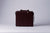 Elegant Briefcase BIG, BURGUNDY, Genuine leather with locks and shoulder strap