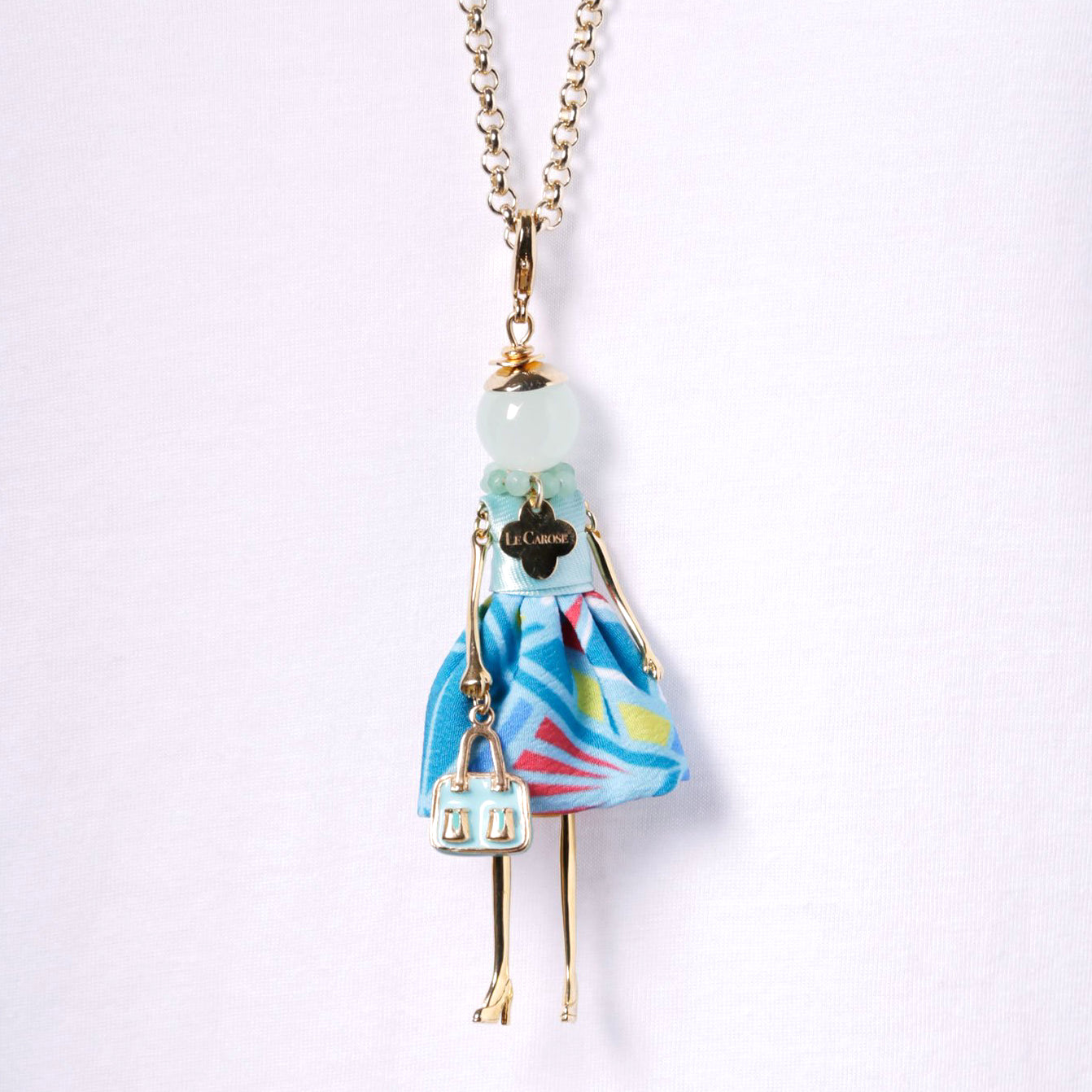 LE CAROSE NECKLACE, TEAL
