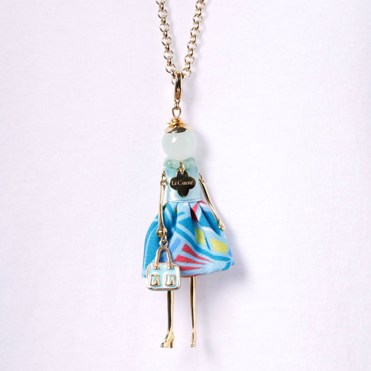 LE CAROSE NECKLACE, TEAL