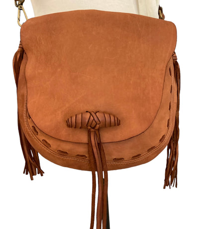 Fringe Shoulder Leather Bag