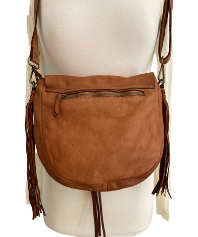 Fringe Shoulder Leather Bag