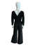 Shiny Metallic Wide-Leg Jumpsuit