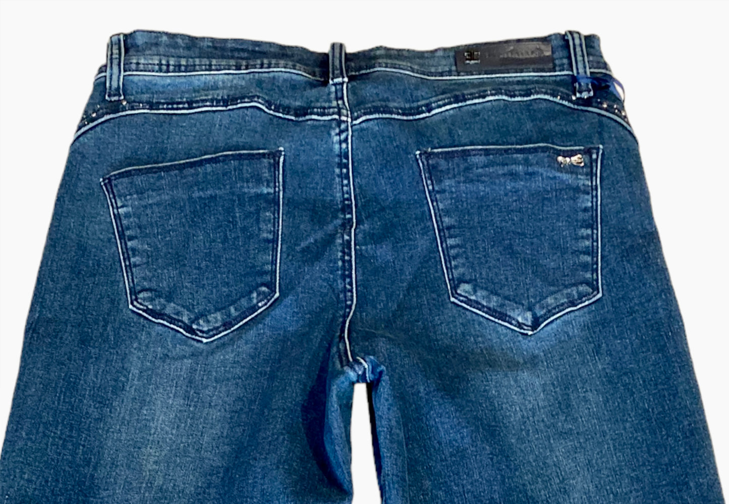 Crystal Stone Embroidered Jeans