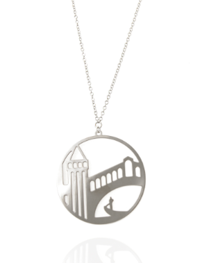 Pendant cercle Silver Venice Tita