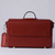 Classic Briefcase RED , Genuine Leather with locks and shoulder strap