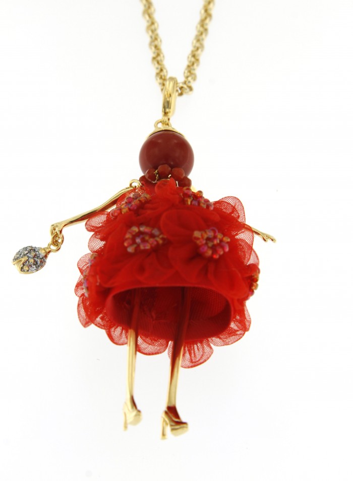 Le Carose, Le Fiorelline Long Doll Necklace
