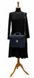 Elegant Briefcase BIG BLUE.Genuine Leather with locks and shoulder strap