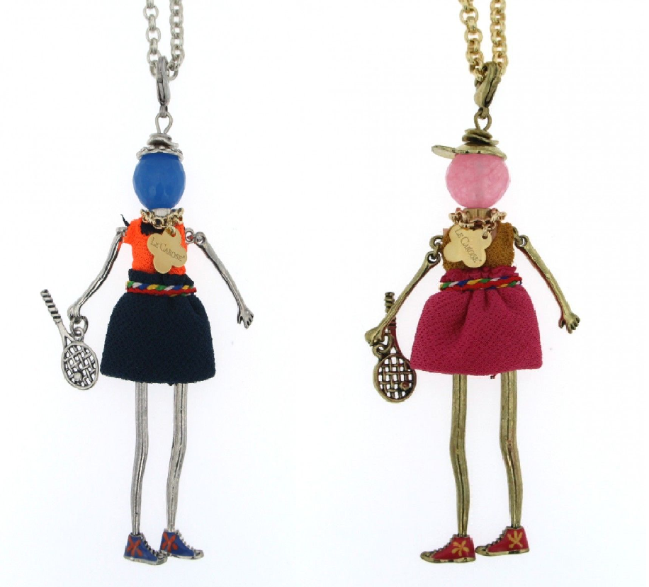 Le Carose, "Match Point" Long Doll Necklace