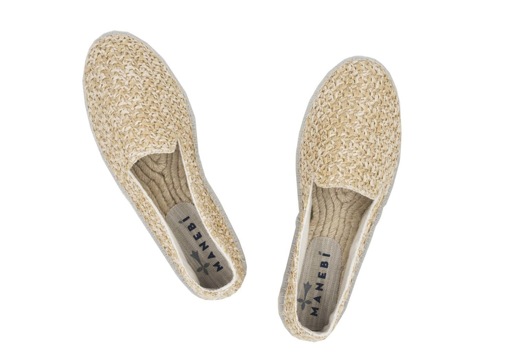 Shoes Espadrillas jucatan rafia net color beige