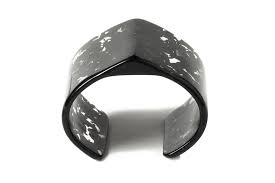 Black resin bracelet